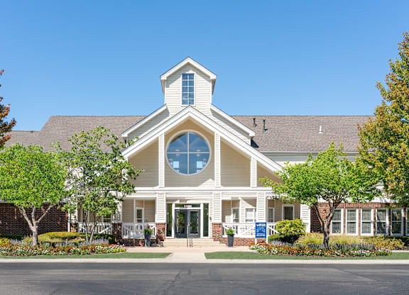 Newly renovated resident clubhouse at Britton Woods Apartments in Dublin, Ohio