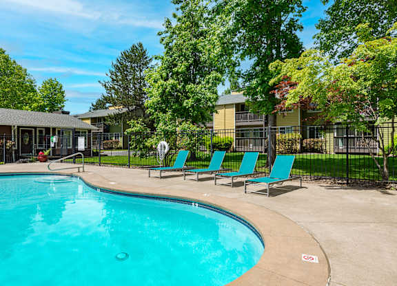 our apartments showcase a swimming pool
