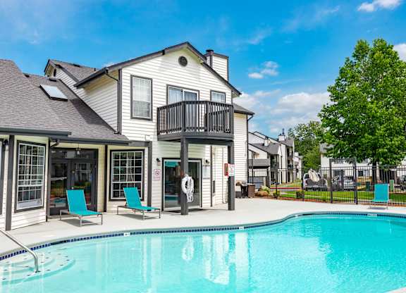take a dip in the resort style pool at villas at houston levee west apartments