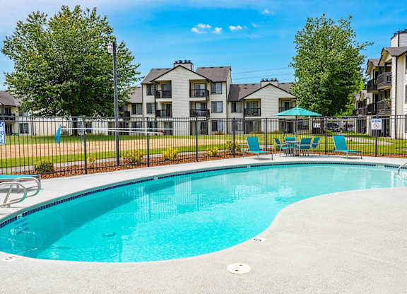 take a dip in the resort style pool