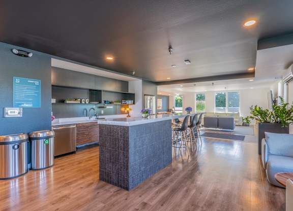 indoor resident lounge caterers kitchen