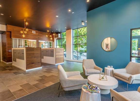 parcel pending and entrance lounge