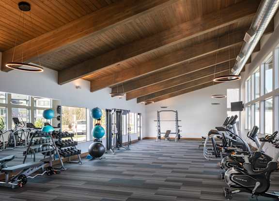 glacier run fitness center in the spring