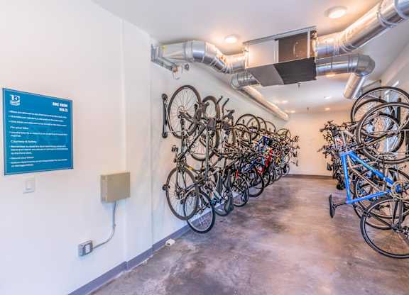 resident bike storage area