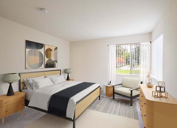 Large Bedroom at Cherrywood Apartments, San Jose, CA, 95118