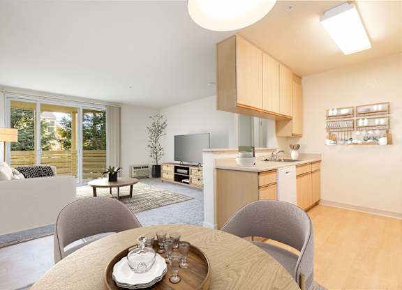 Modern Kitchen at The Woods Apartments, San Jose, CA, 95136