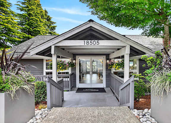 A house with the number 18505 on the front porch.
