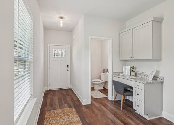 Entry hallway into the Aberdeen Floorplan