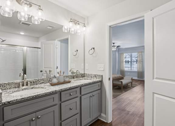 Another view of the primary bathroom.