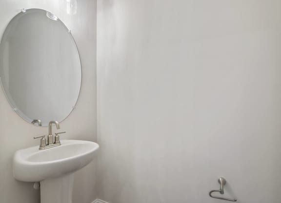 Half bathroom on the 1st floor