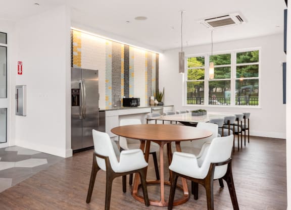 kitchen with refrigerators at station row