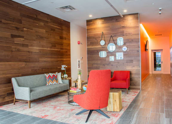 Community space with lounge chais