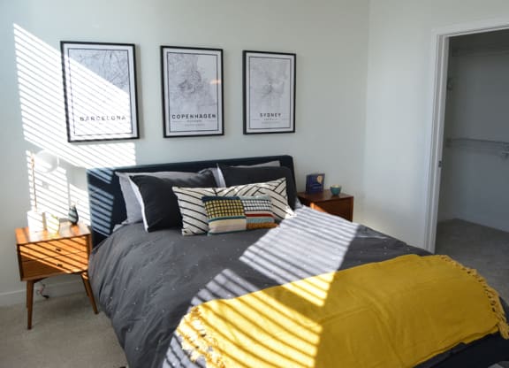 Model apartment bedroom