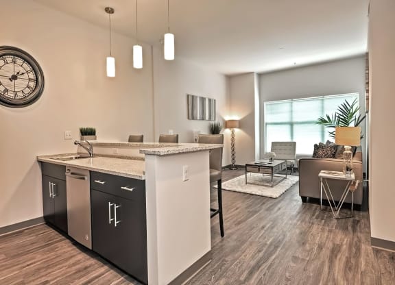 One Mansfield Model Apartment and Living & Dining Space