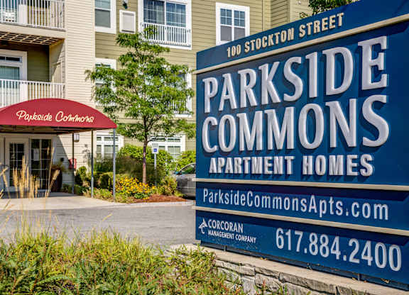Entrance to Parkside Commons Apartments Chelsea, MA