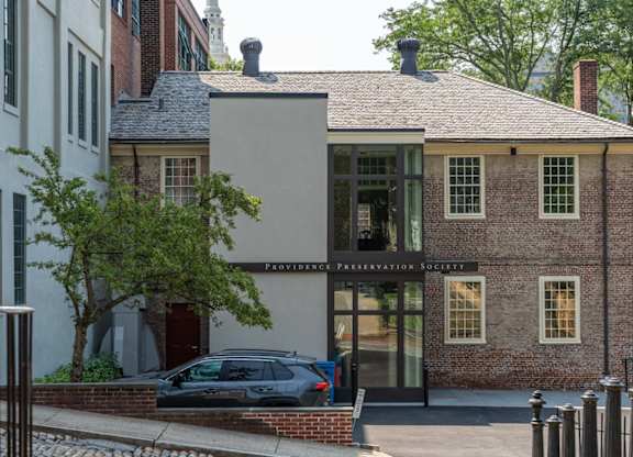 A building with a sign that says Providence Preservation Society