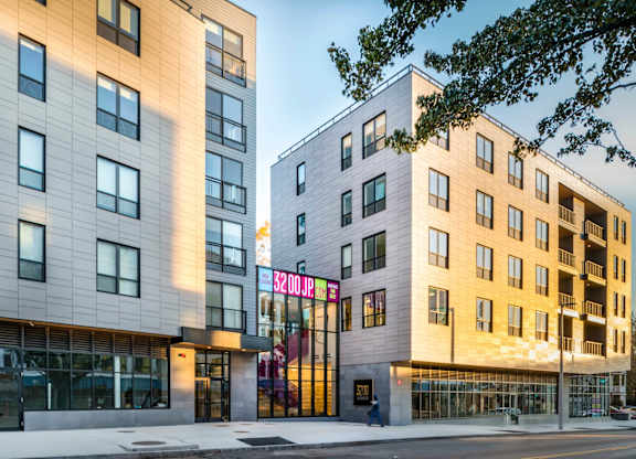 The exterior of 3200 Washington in Jamaica Plain