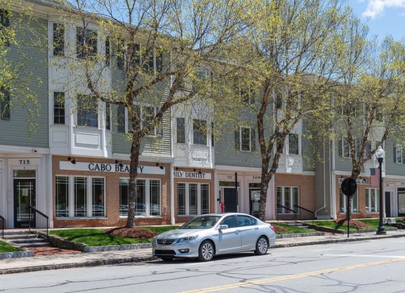 Scenic Downtown Canton Center Shops near Millside and Heritage Park