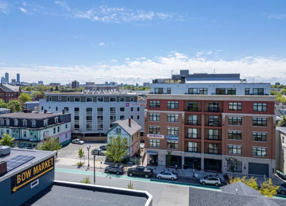 a view of the city from a roof top of a building  at Union 346, Somerville, MA 02143
