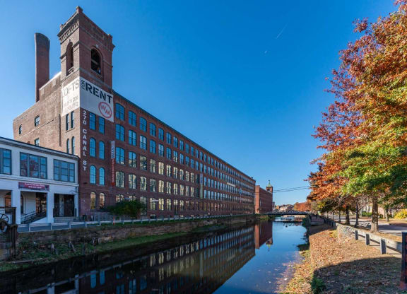 Washington Mill 240 by the entrance next to the canal