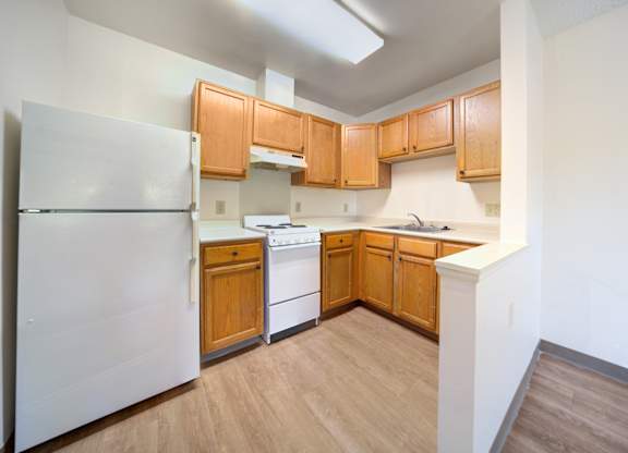 A kitchen in Home at Edinlake Apartments, Edinboro, PA