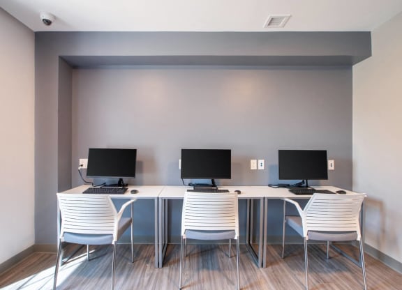 Computer Room at Shoreline Grove Apartments in Branford CT.