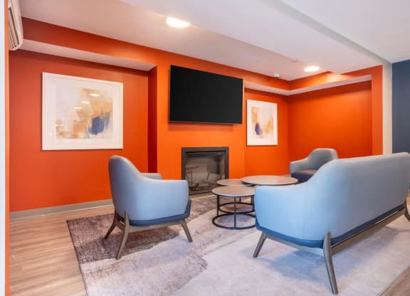 Community Room at Shoreline Grove Apartments in Branford CT.