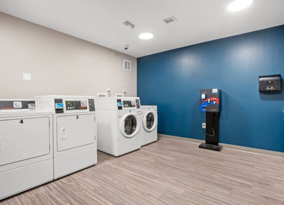 Community Laundry Room at Shoreline Grove Apartments in Branford CT.