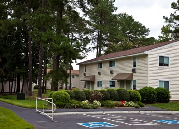Exterior and  Blue Ridge Landscaped Grounds.