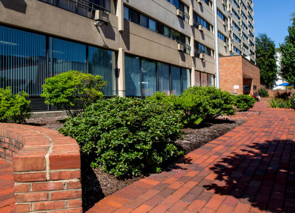 Building Front Entrance. at Dominion Place, Richmond, VA, 23220