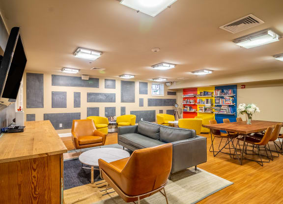 Community Clubroom at Wilber School Apartments, 02067
