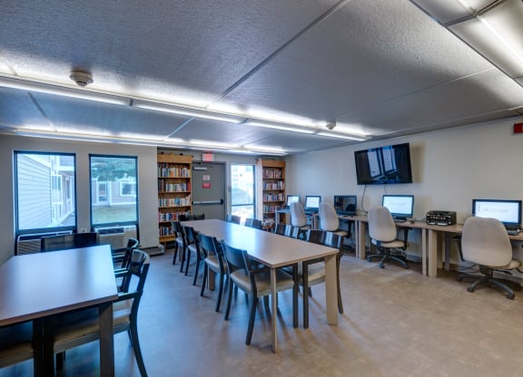 Computer learning center at Blake Estates, Hyde Park Massachusetts