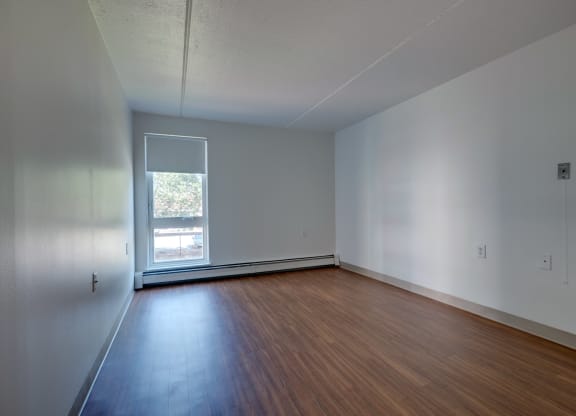 Unfurnished Living Area at Blake Estates, Hyde Park Massachusetts