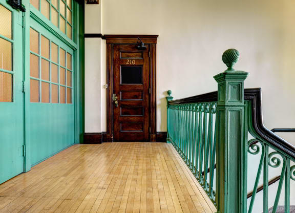Interior Staircase at Chapman House, E. Boston, Massachusetts