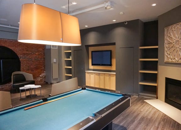 Community Clubroom with Sitting Area and TV.