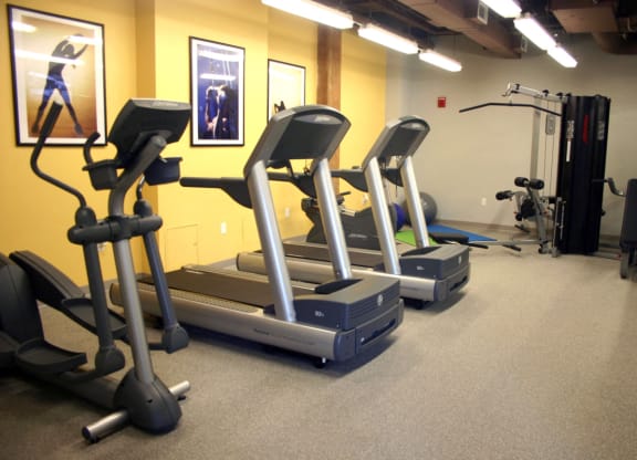 Fitness Center at Haverhill Lofts Apartments in Haverhill, MA.
