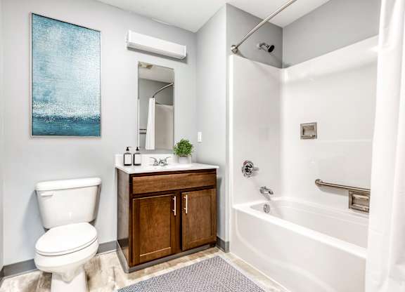Bathroom With Bathtub And Vanity, at Niagara Square, Buffalo, 14201