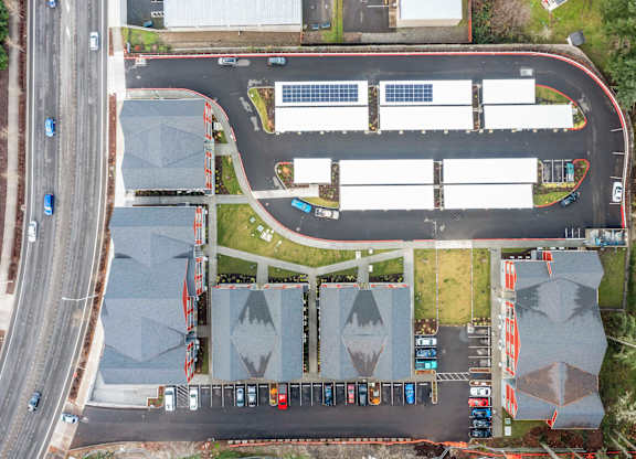 an aerial view of Serenity Apartments