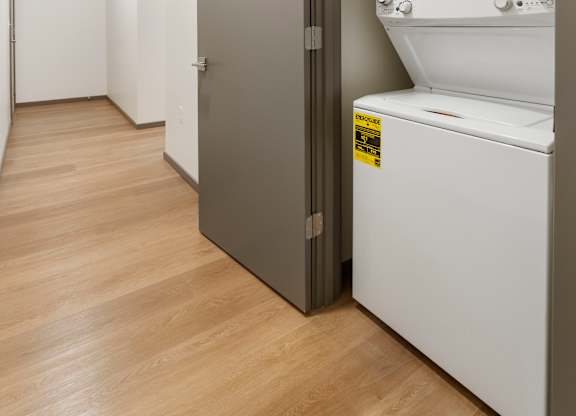 white washer and dryer