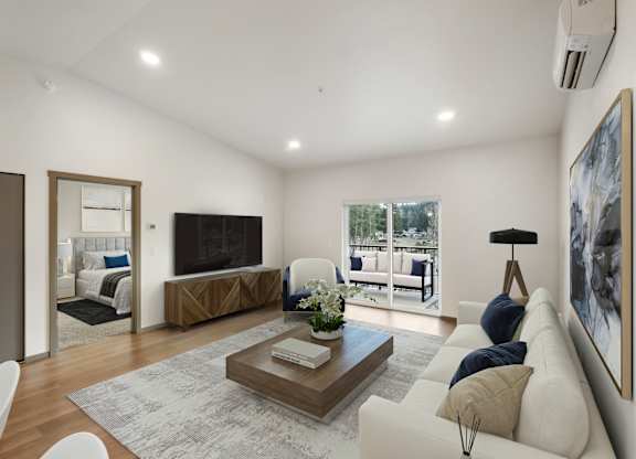 Red Cedar Living Room Furnished