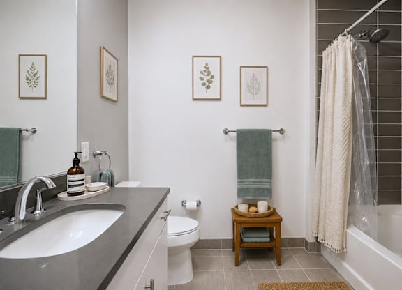 Valley and Bloom Apartments Bathroom