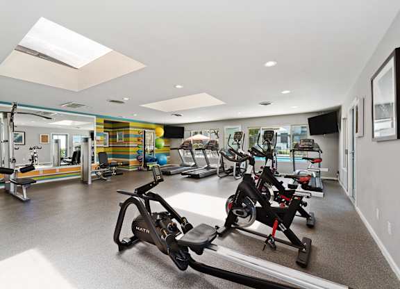 Gym at Hills at Hacienda Heights, California, 91745