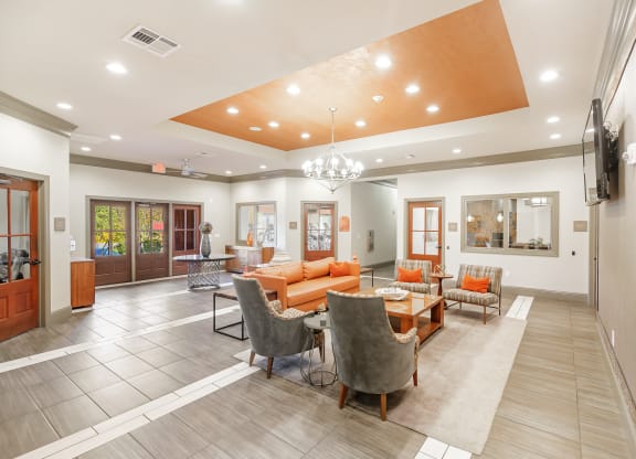 Living room at Cumberland Place Apartment Homes, Tyler