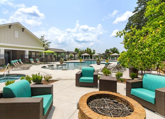 Seating By The Warm Fire at Faulkner Flats Apartment Homes, Oxford, MS, Mississippi , 38655