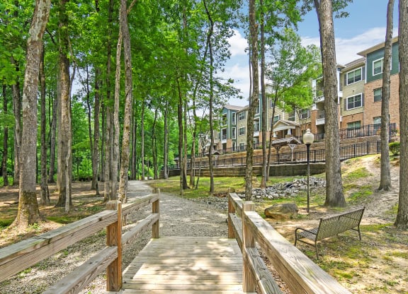 Green Space Walking Trails at Faulkner Flats Apartment Homes, Oxford, 38655