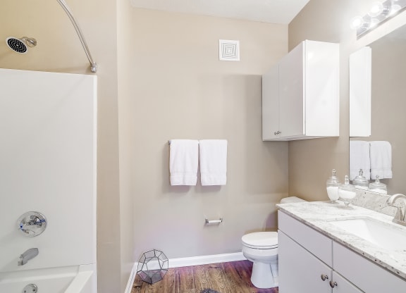 a bathroom with a sink at The Vineyard of Olive Branch Apartment Homes, Olive Branch, Mississippi