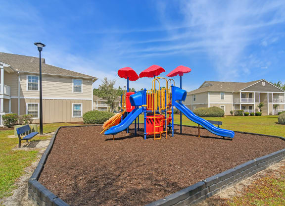 the playground at The Pointe Apartment Homes in Gautier, MS 39553