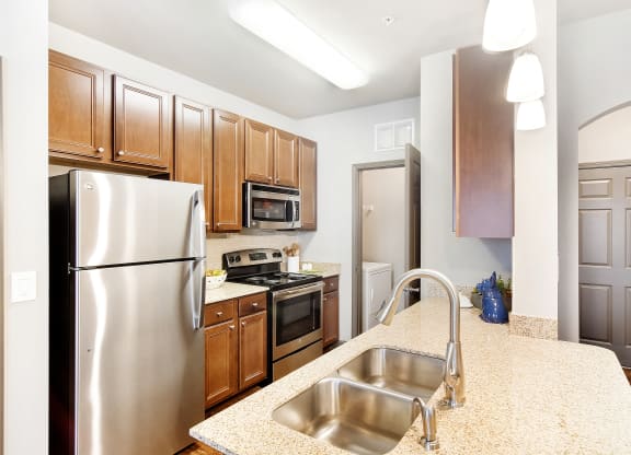 Bright Kitchen at Kingston Crossing Apartment Homes, Bossier City, LA, Louisiana