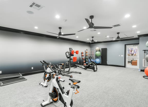 the gym at The Woodlands Apartment Homes, Meridian, Mississippi