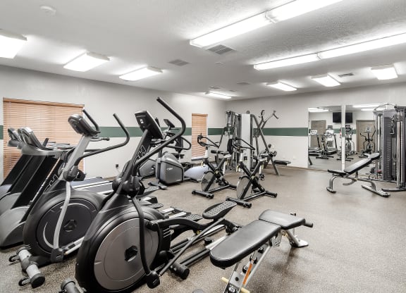 Fitness Center With Modern Equipment at Highpointe Apartment Homes, Brandon